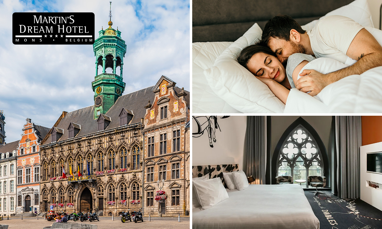 Übernachtung für 2 + Frühstück + Late Check-out im Herzen von Mons