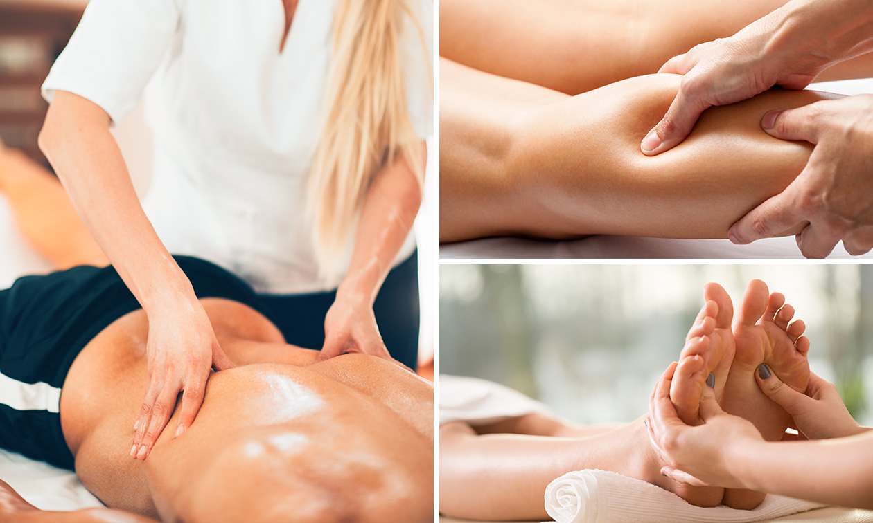 Massage naar keuze (60 min) of fasciatherapie (60 min)