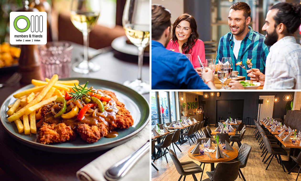 3-Gänge-Schnitzel-Menü nach Wahl in Aachen