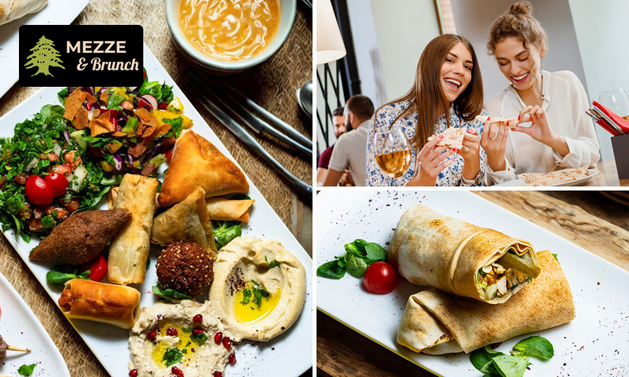 Menu libanais en 2 ou 3 services à la carte chez MEZZE & Brunch
