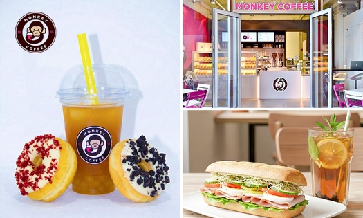 Donut naar keuze + bubble tea OF panini/tosti + iced tea naar keuze