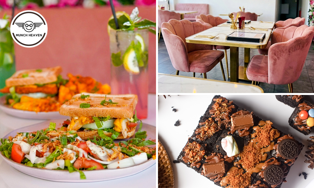 Burger of toastie + friet + mocktail of loaded pancake/brownie/croffle + warme drank in Kortrijk