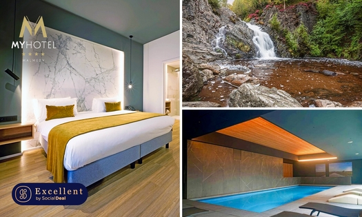 Overnachting voor 2 + ontbijt + wellness + late check-out in de Hoge Venen