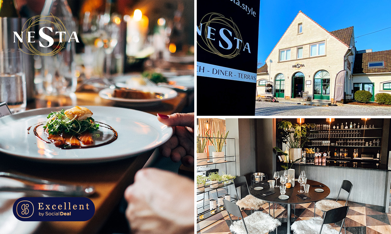 Menu gastronomique en 3, 4 ou 5 services + amuse-bouche chez Nesta