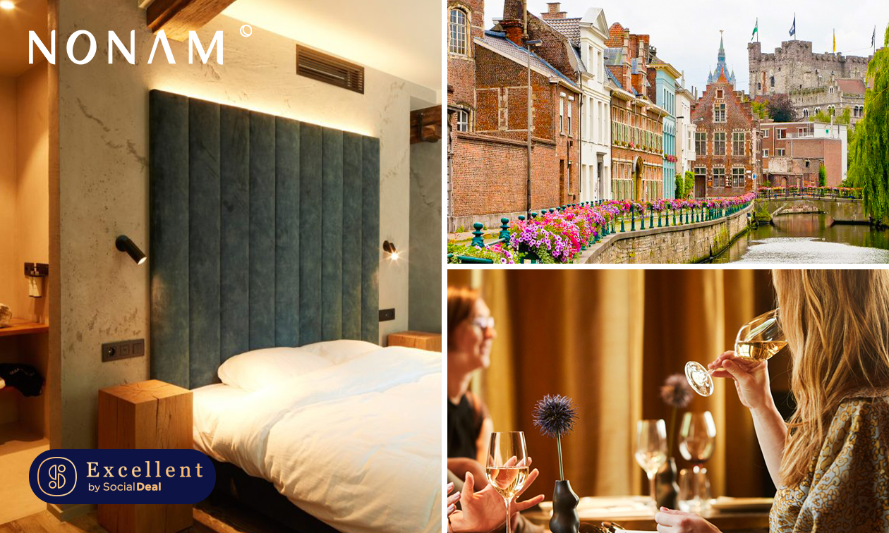 Übernachtung für 2 + Frühstücksecke + Late Check-out im Herzen von Gent