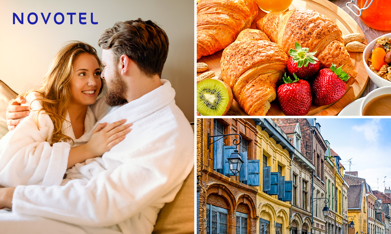 Übernachtung für 2 + Frühstück + Late Check-out im Herzen von Lille