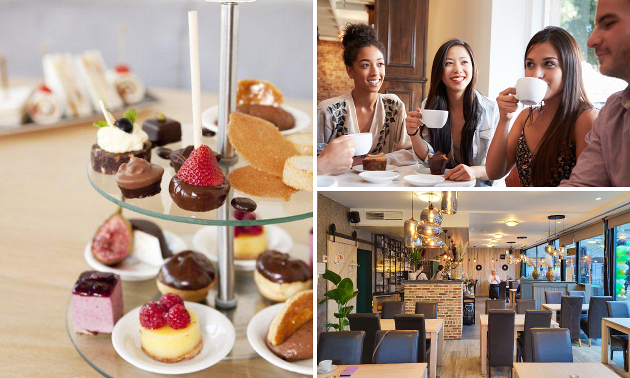 High tea incl. glaasje bubbels of kinder-high tea bij Ons Genoegen