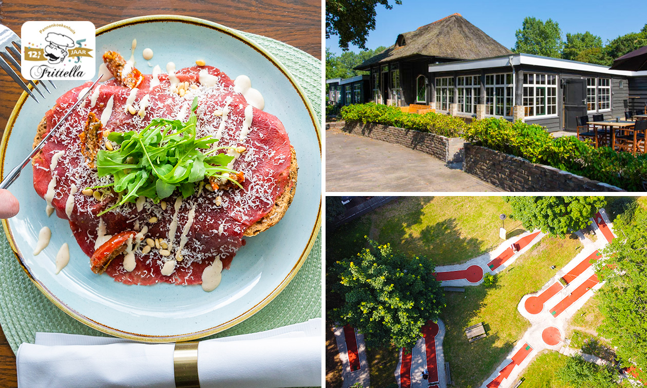Kindergerecht of lunchgerecht naar keuze + minigolf in de duinen bij 't Golfje Frittella