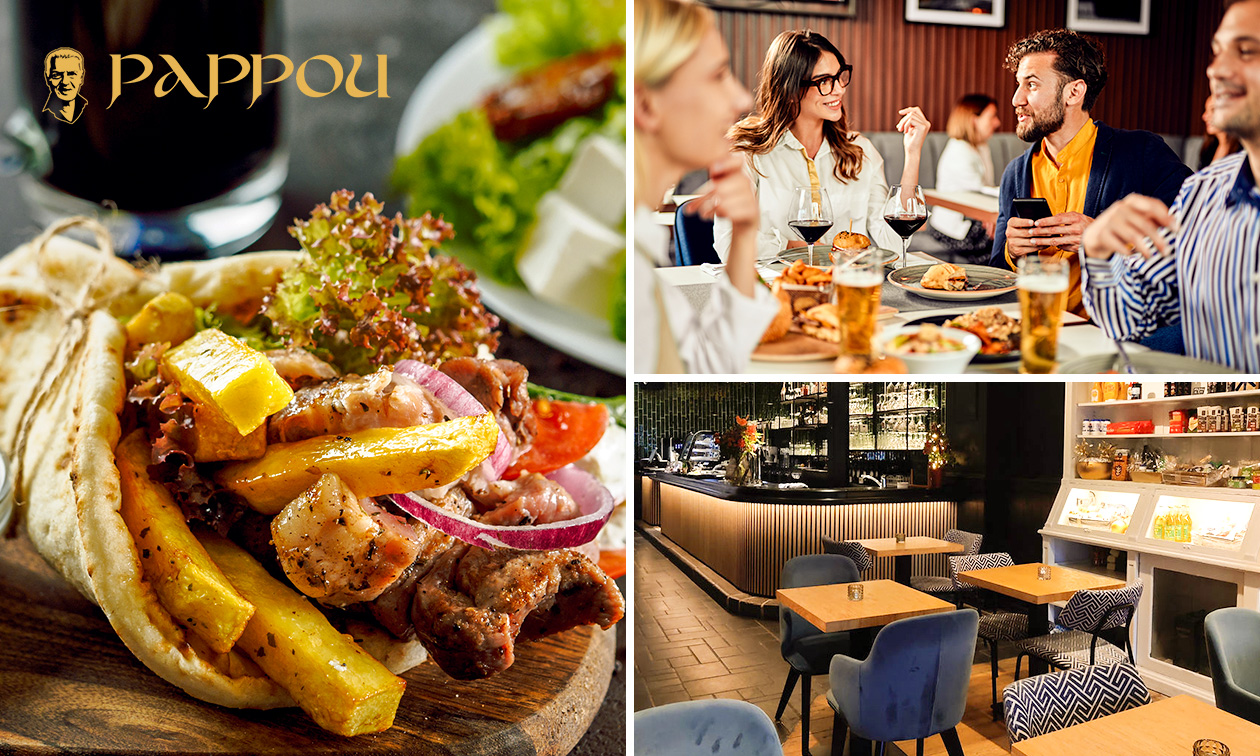 Griekse 2-gangen keuzelunch of -diner + drankje naar keuze