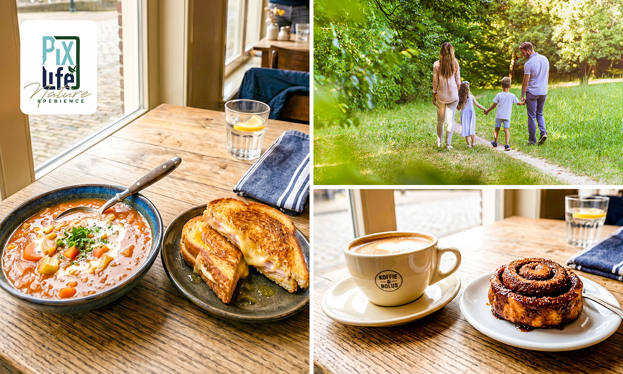 Wandelarrangement incl. warme drank en lunch bij PixLife Nature Xperience