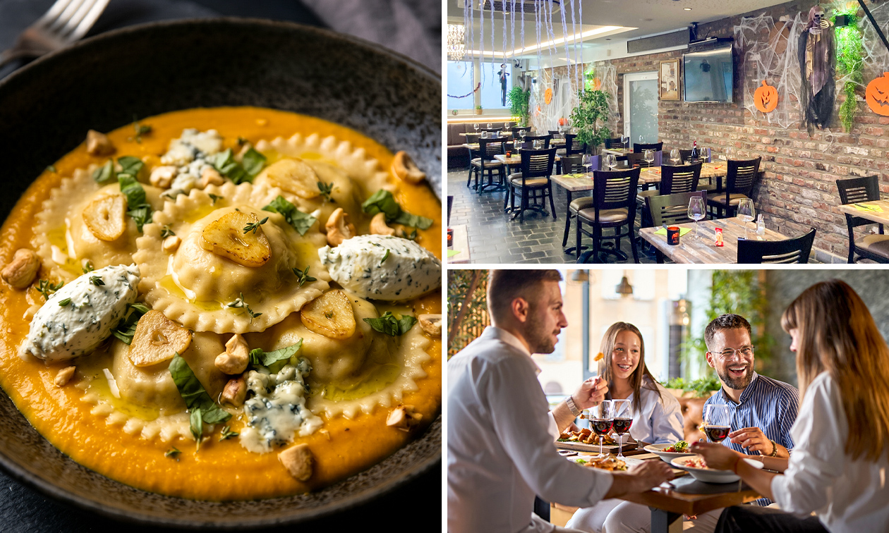 Dîner en 2 ou 3 services à la carte ou dîner d'Halloween à la Pizzeria Bambino