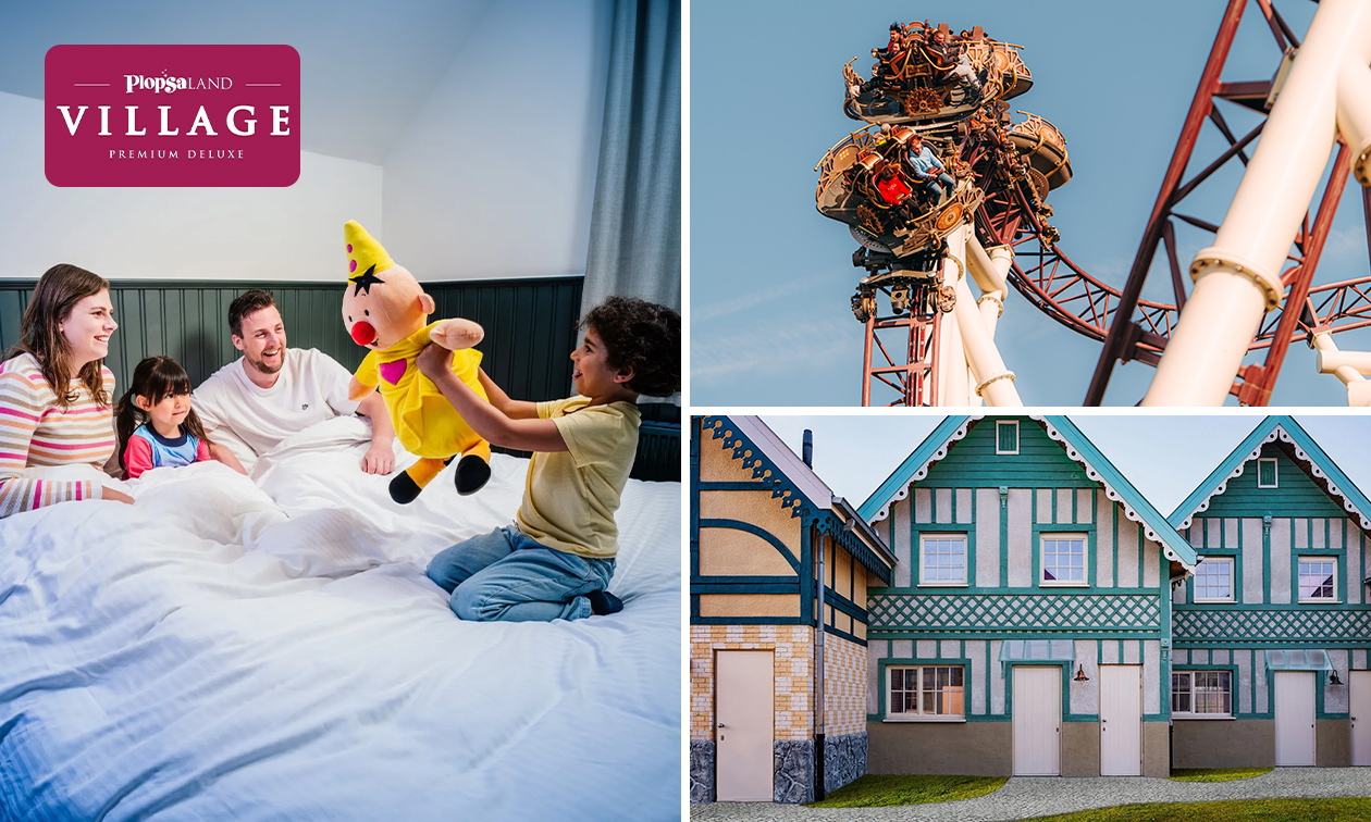 2 Übernachtungen für 4 im Plopsaland Village + Eintritt ins Plopsaland de Panne + mehr