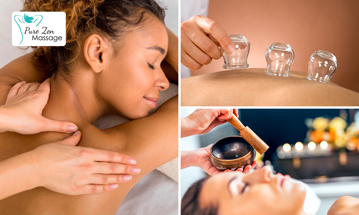 Massage naar keuze, cupping, kundalini healing of TTC-behandeling