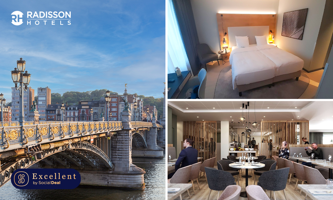 Übernachtung für 2 + Willkommensgetränk + Frühstück im Radisson Liège City Centre Hotel