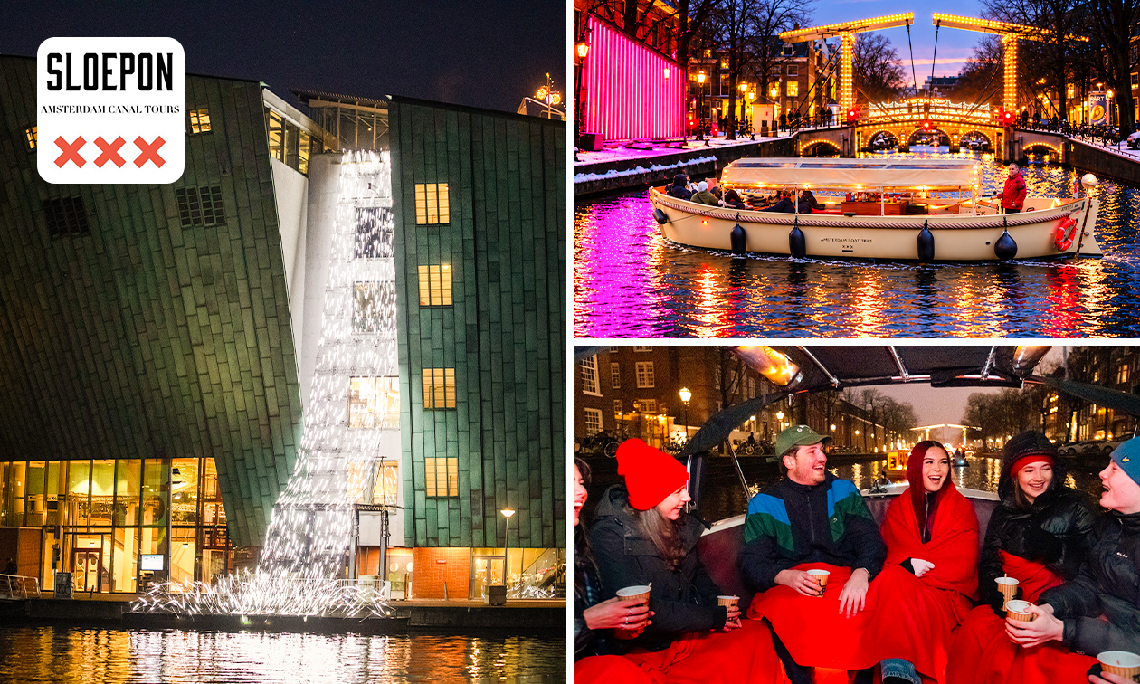 Rondvaart Amsterdam Light Festival + evt. onbeperkt drank