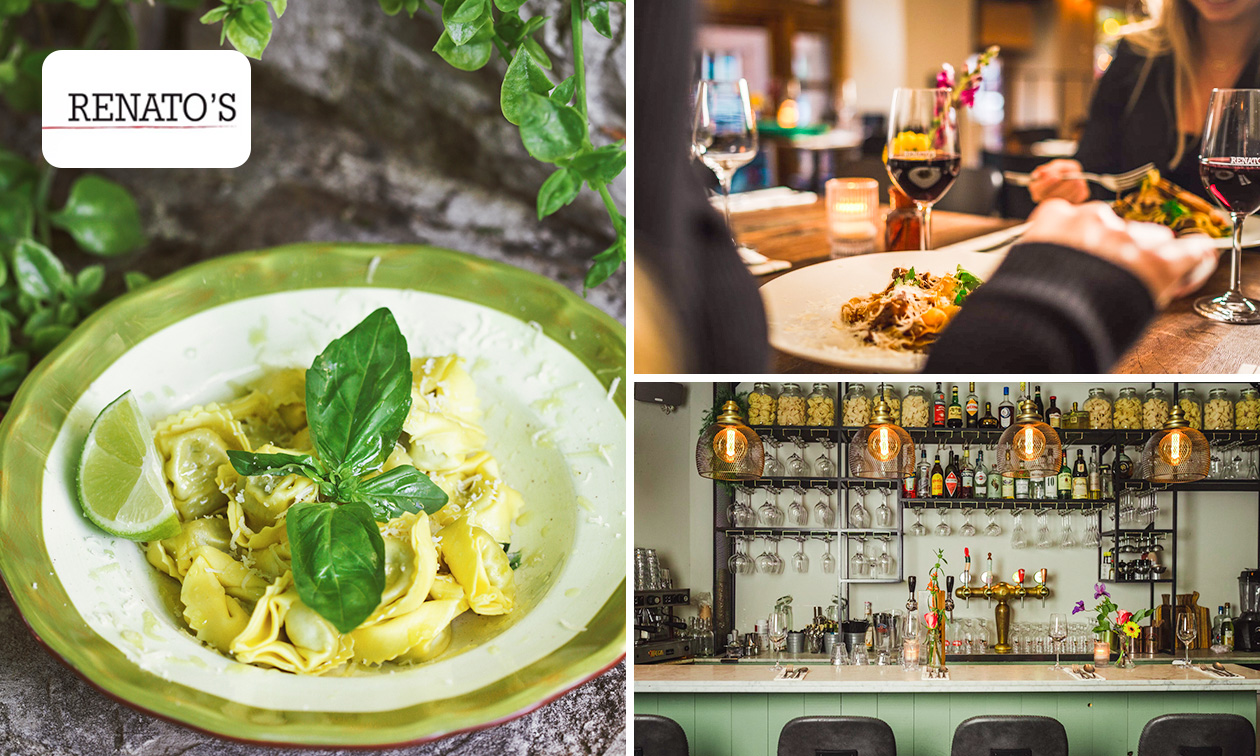 Italiaans 2- of 3-gangen keuzediner bij Renato's Osteria