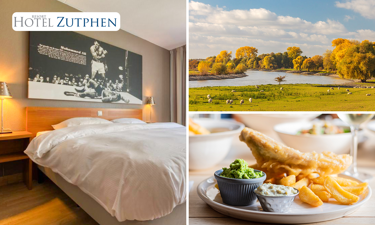 Übernachtung(en) für 2 + Frühstück + Hauptgericht nach Wahl vom Fletcher-Menü in Zutphen