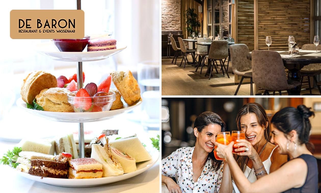 High lunch + bubbels bij Restaurant De Baron