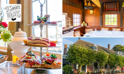 High tea (2 uur) bij Restaurant D'Swarte Walvis