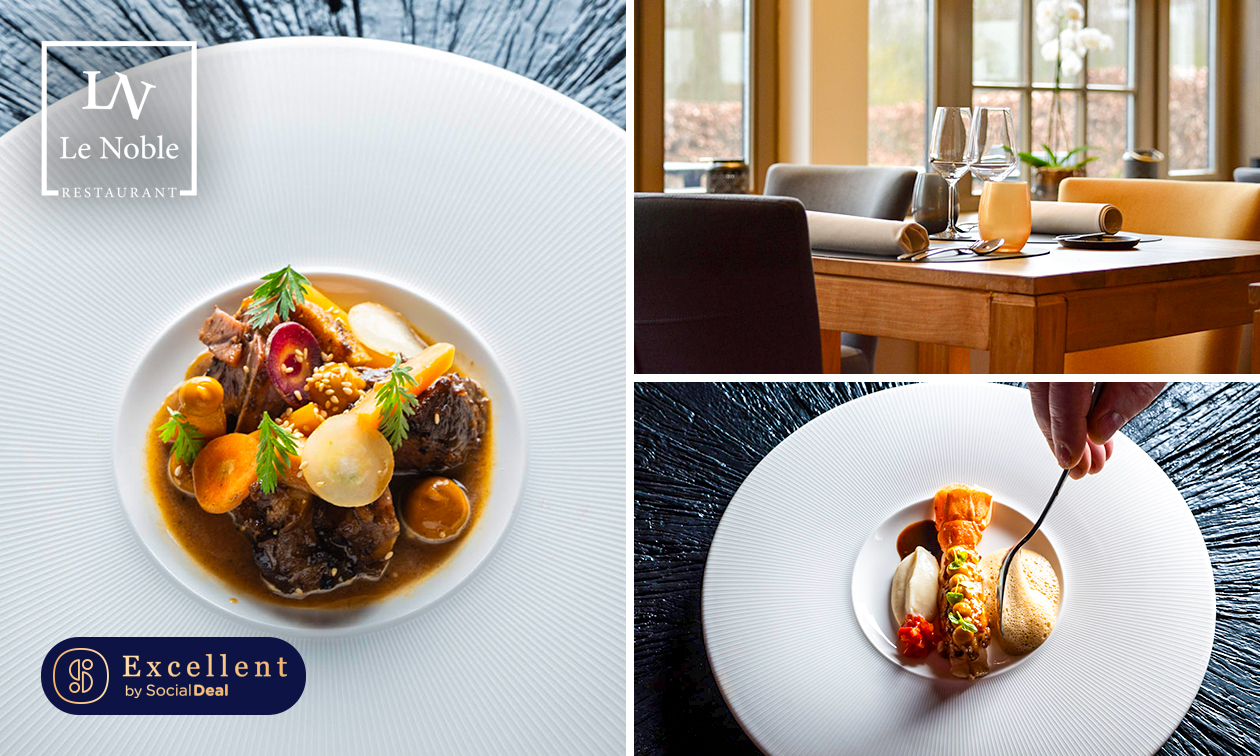 3- of 4-gangenlunch of 5-gangendiner + amuse bij Restaurant Le Noble