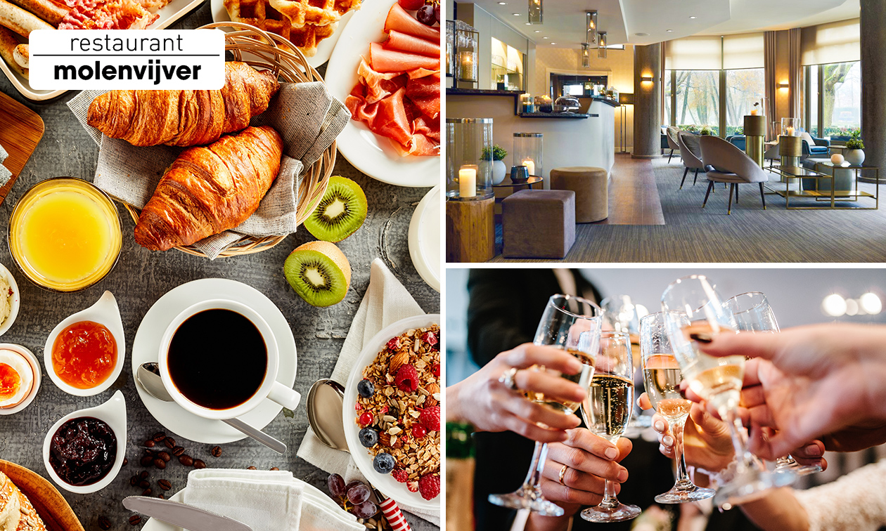 Uitgebreid ontbijt + bubbels bij Restaurant Molenvijver