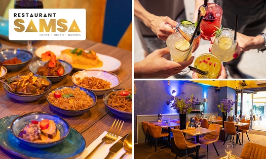 Streetfood-borrelplank + cocktail naar keuze bij Restaurant Samsa