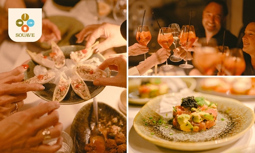 3-gangen shared dining-diner bij Souave