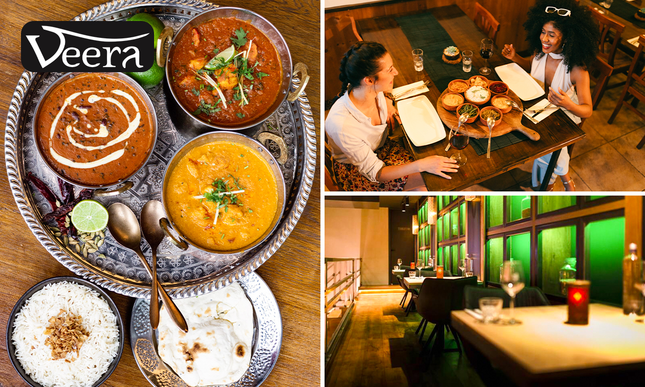Indiaas 2- of 3-gangendiner à la carte bij Restaurant Veera