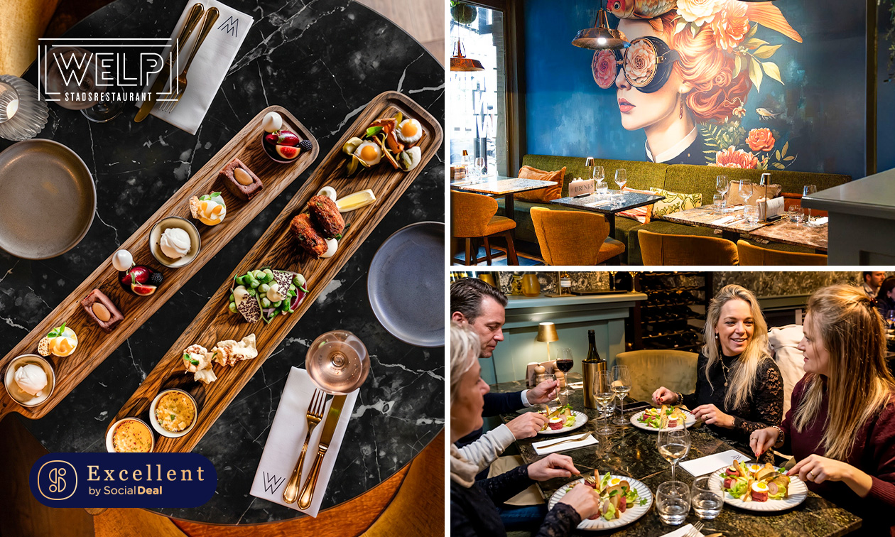 2-gangen lunchproeverij van de chef bij Restaurant Welp