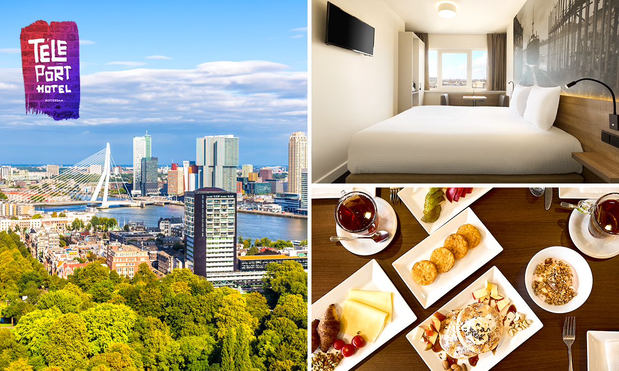 Übernachtung für 2 bis 8 im Rotterdam Teleport Hotel