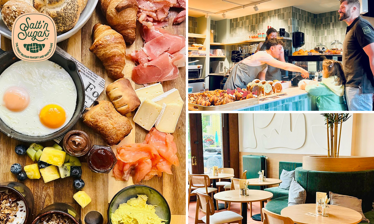 Ontbijtplank + warme drank + glaasje jus d'orange bij Salt 'n Sugar in het Antwerpse Eilandje