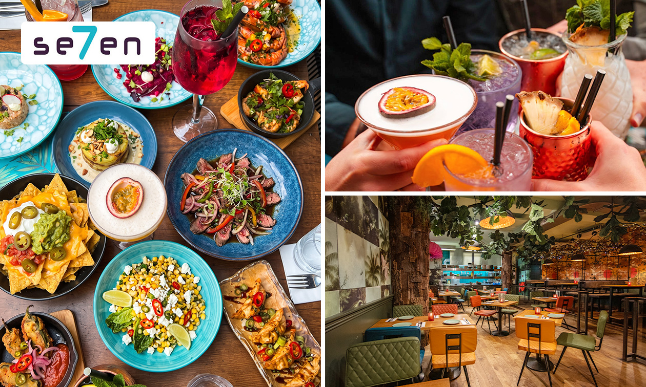 2 cocktails + gerecht naar keuze bij Se7en Utrecht