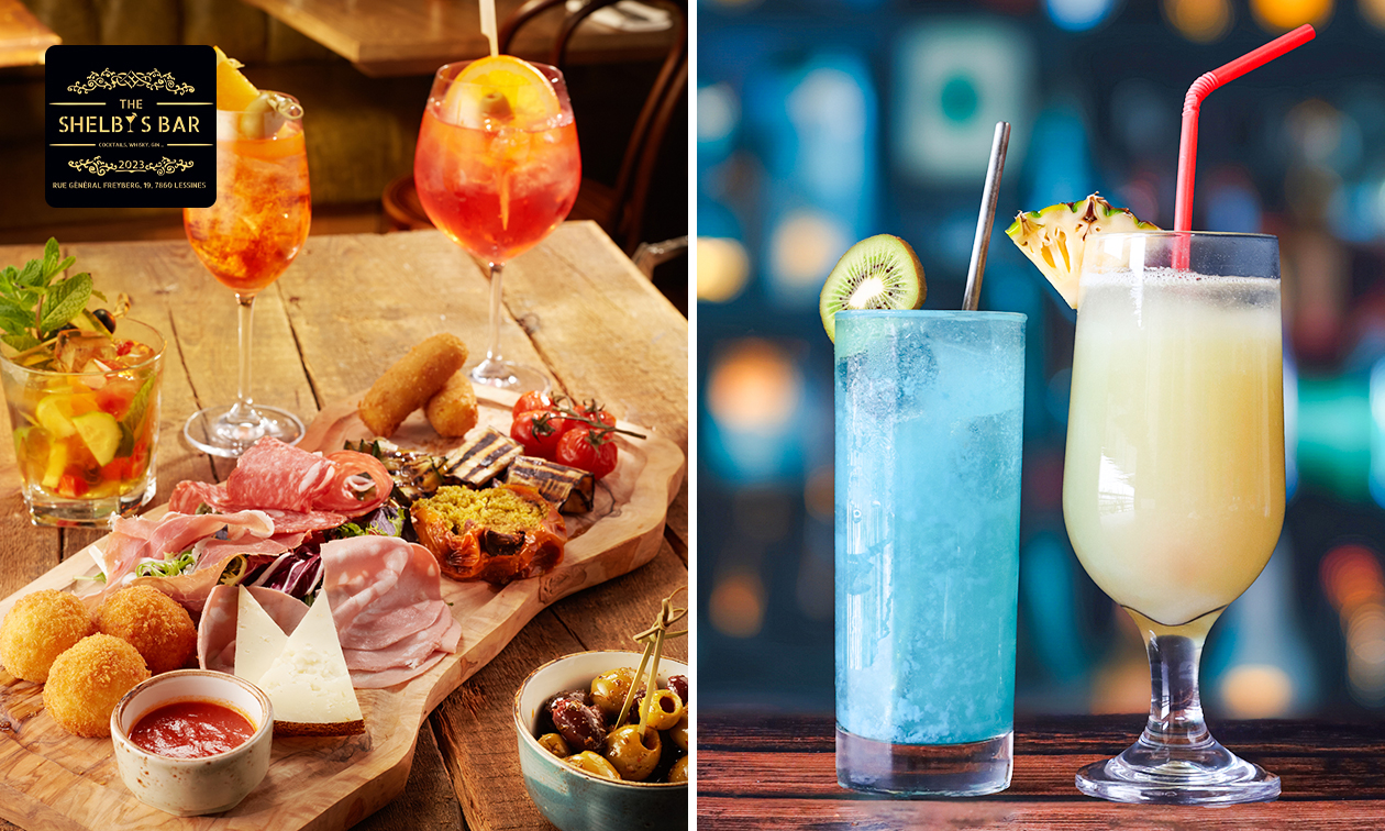 Cocktail of mocktail naar keuze + tapasplank om te delen in Lessines
