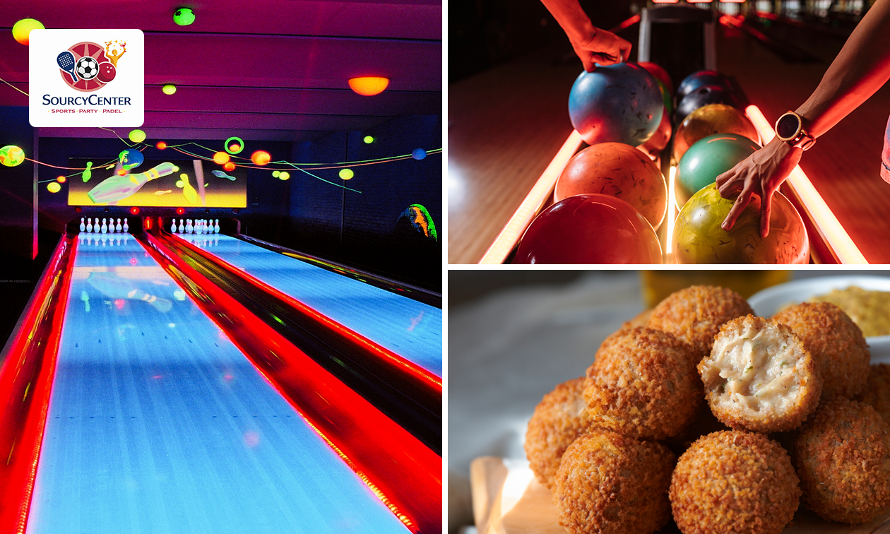 2 uur bowlen (2 tot 20 pers.) + bittergarnituur bij Sourcy Center