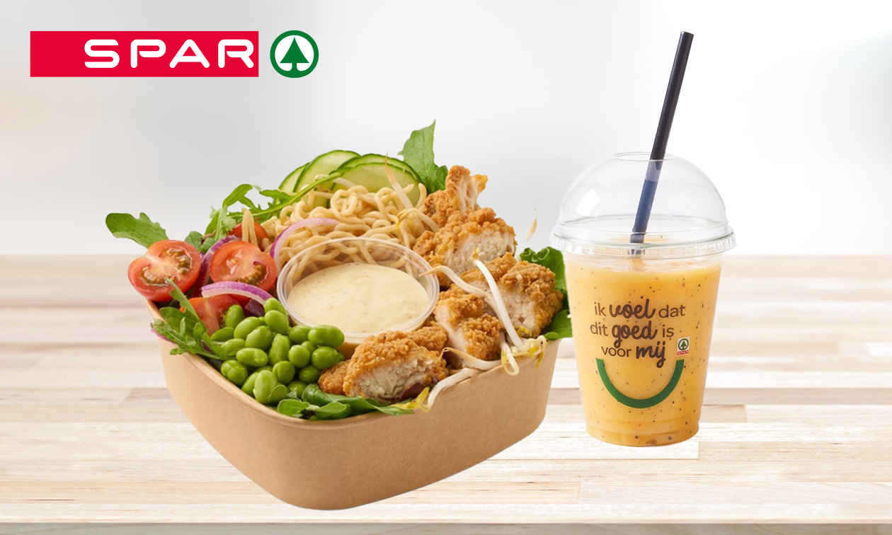 Salade + smoothie bij SPAR Arnhem