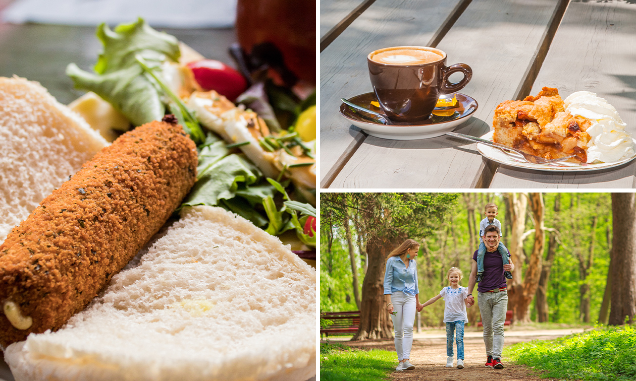 Fiets- of wandelarrangement incl. warme drank + gebak + 3-gangenlunch bij Spoor 7