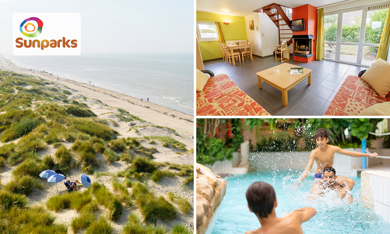 Übernachtungen für 4 bis 8 Pers. bei Sunparks Oostduinkerke aan Zee