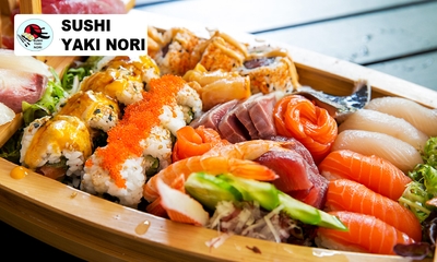 Sushiboot voor 2 personen (54 stuks) om af te halen bij Sushi Yaki Nori