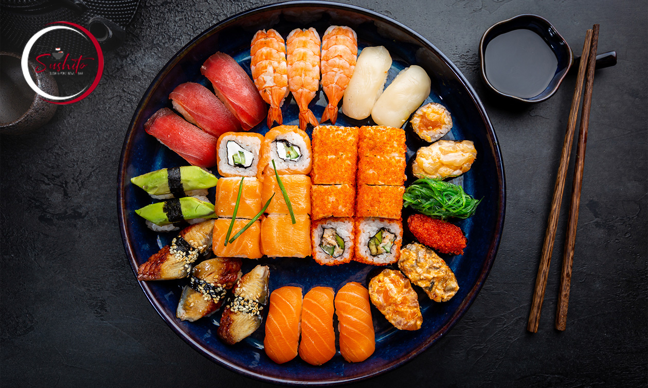 Sushibox (54 stuks) voor afhaal bij Sushito Sushi & Poke