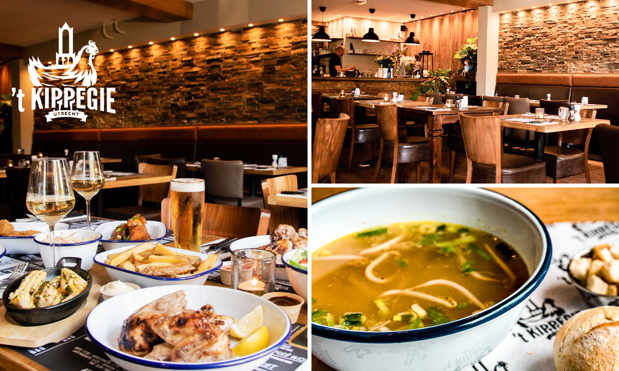7-gangen proeverijdiner bij 't Kippegie in hartje Utrecht