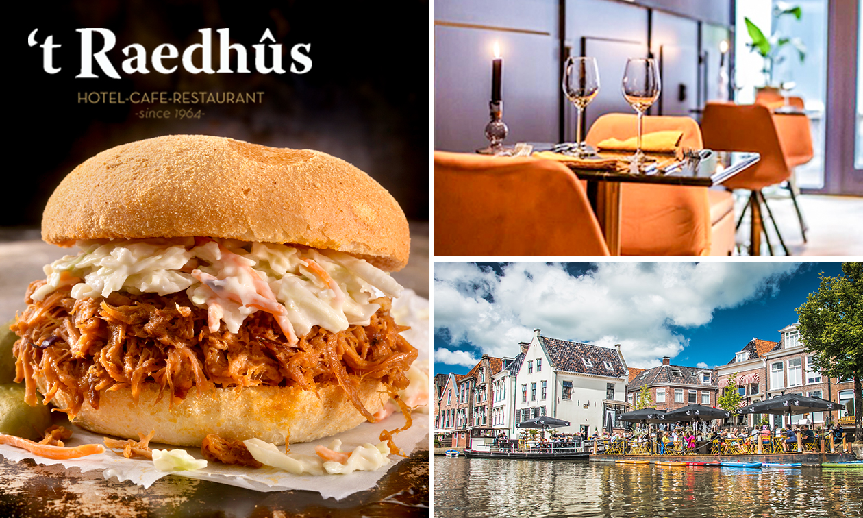 2-gangen keuzelunch bij 't Raedhûs in hartje Dokkum