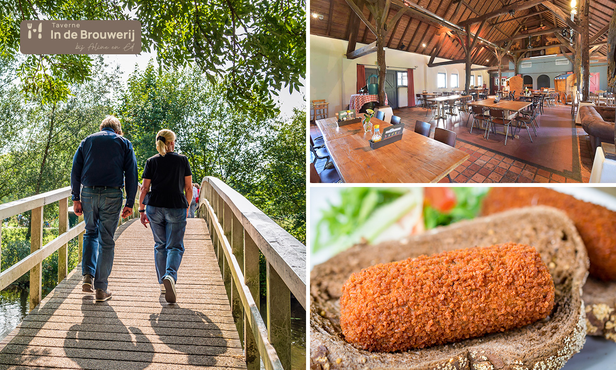 Wandelarrangement + lunchplank + koffie/thee + gebak bij Taverne 'In de Brouwerij'