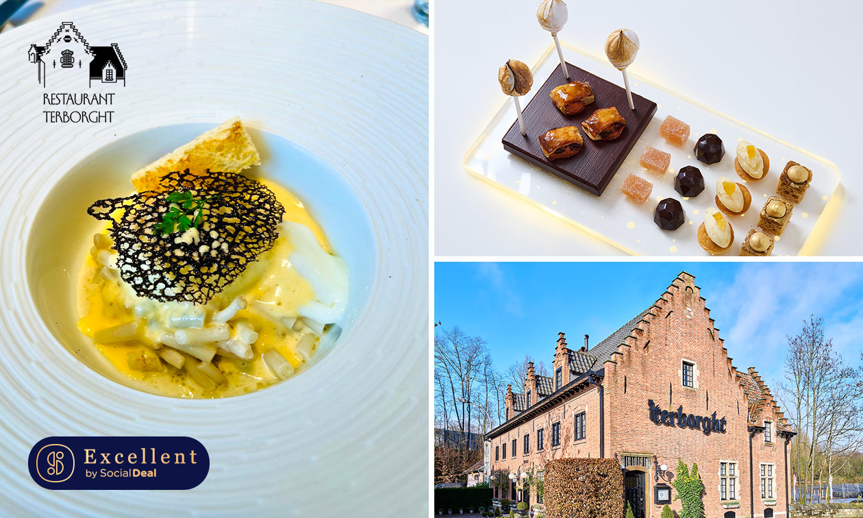 Culinair 3-gangendiner + 5 tapas + mignardises bij Terborght