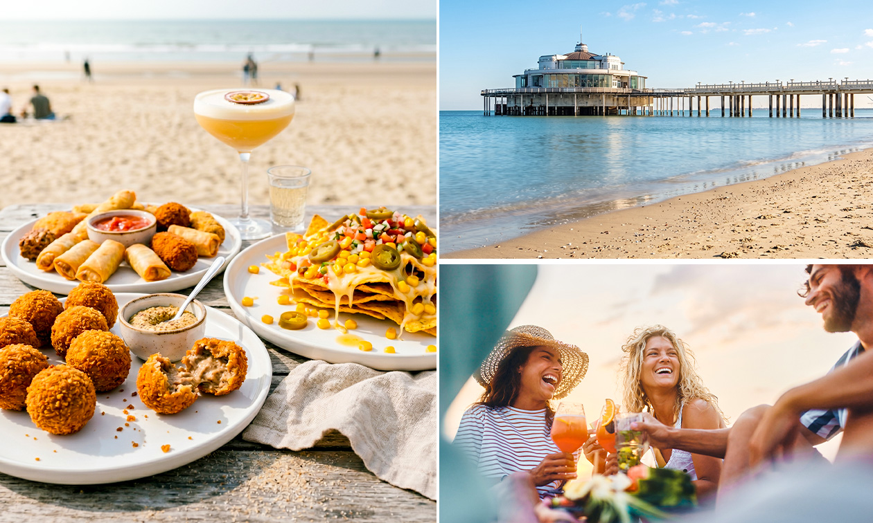 Cocktail + hapjes naar keuze aan zee in Blankenberge