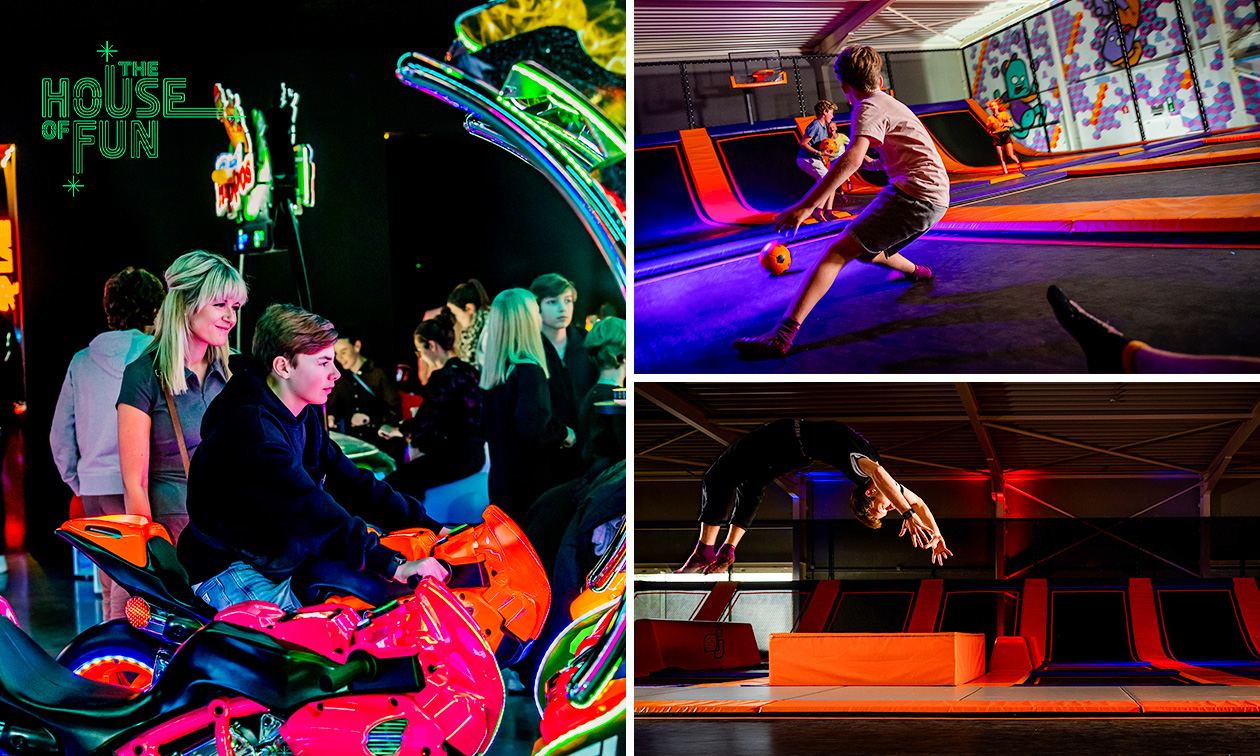 Vrij jumpen (1 of 2 uur) + frisdrankje + jumpsokken of 1 uur arcadespellen bij Superjump