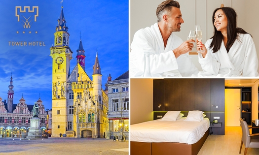 Overnachting voor 2 + ontbijt + late check-out + welkomstdrankje in hartje Aalst