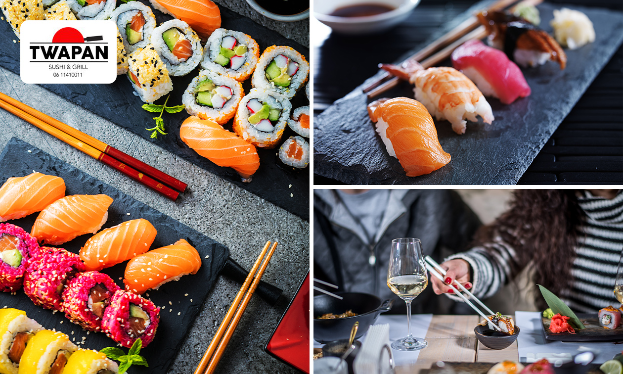 Sushibox (48 of 64 stuks) afhalen bij Twapan