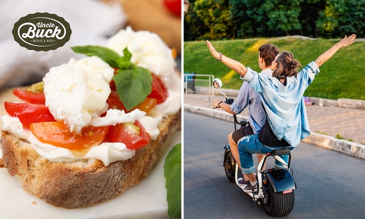 Ochtendtour e-chopper (2,5 uur) + lunchgerecht naar keuze bij Uncle Buck