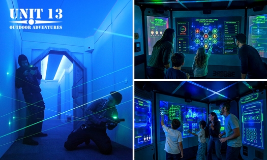Laser Maze + X-Cube Escape Room + Pommes