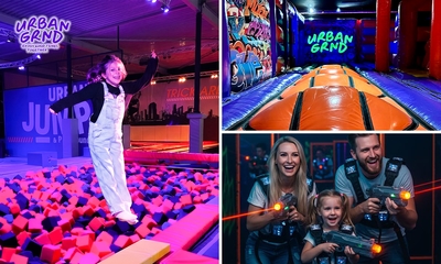 Indoor-Trampolin (2 oder 3 Stunden) oder All-in-Erlebnis (2 Stunden) bei Urban GRND Emmen